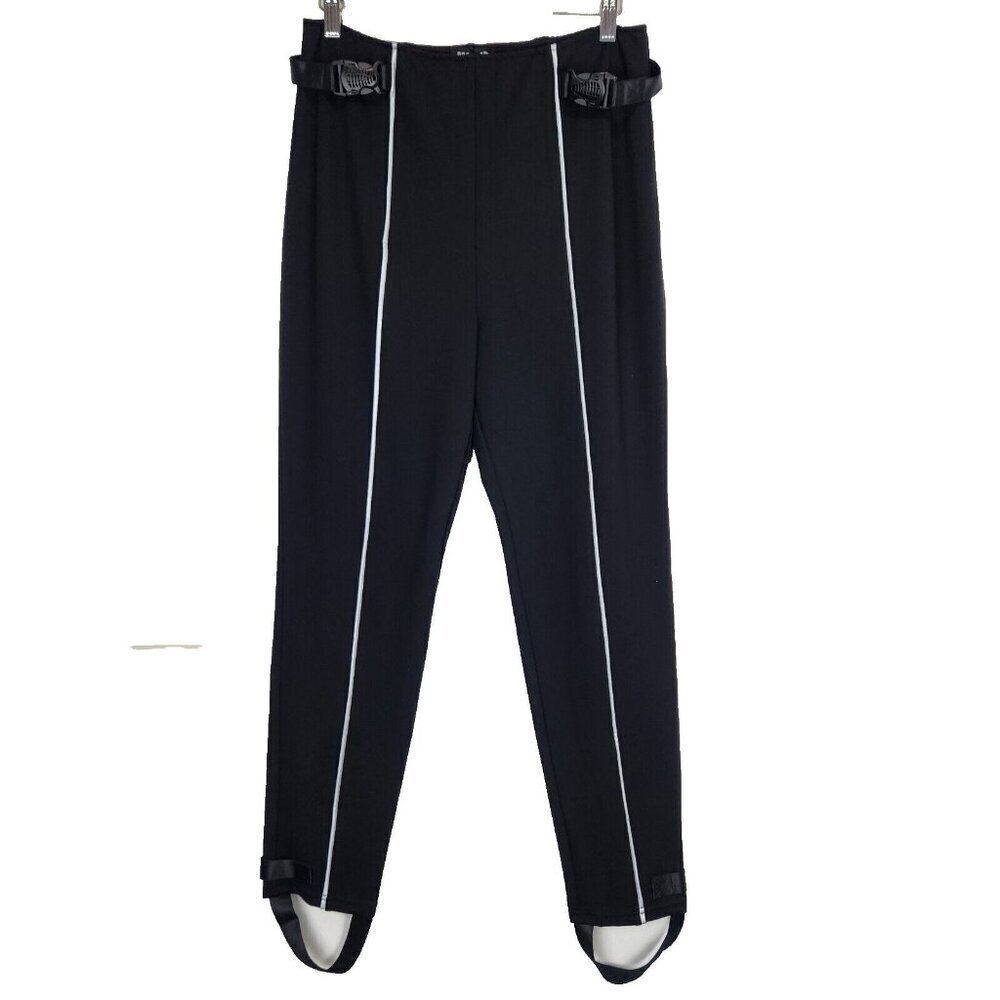 Dolls Kill Poster Grl NWT Stirrup Pants Womens XXL Black Pull On Jersey‎ Knit
